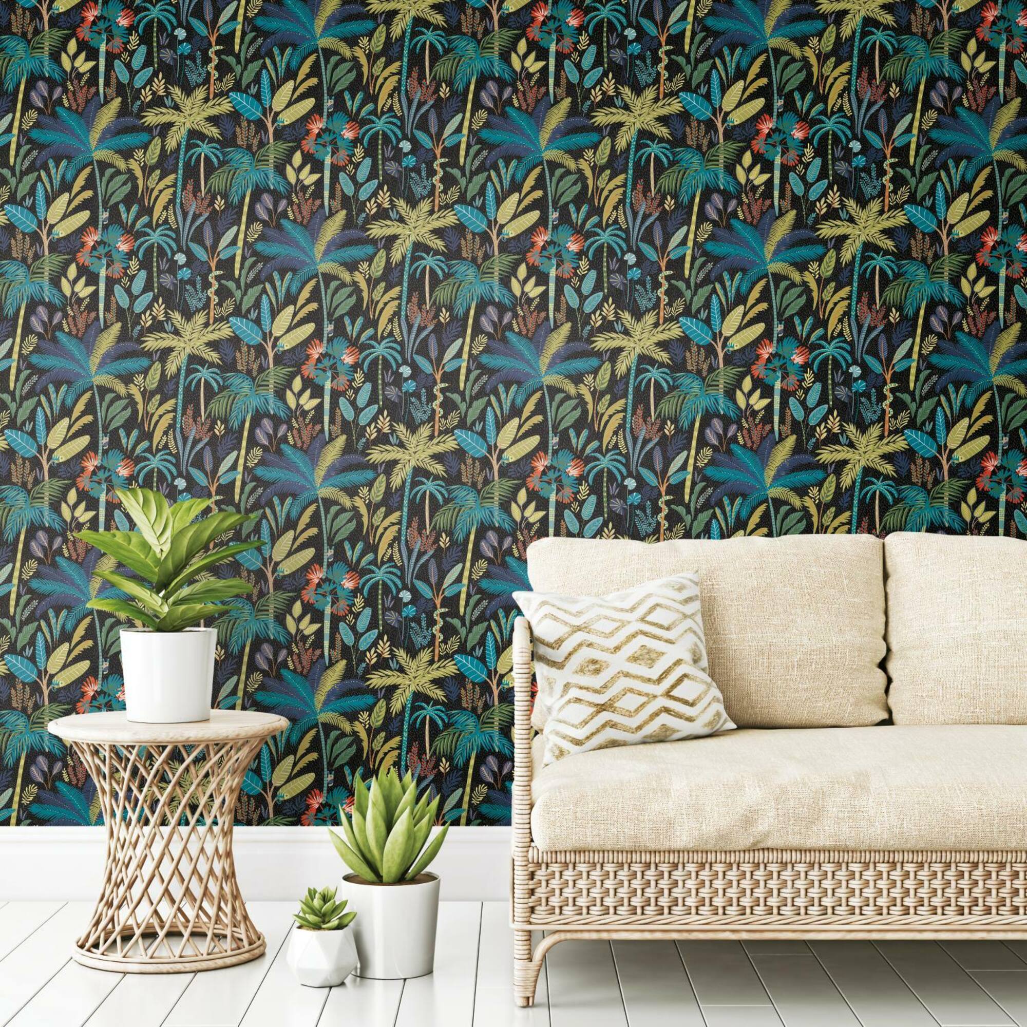 RoomMates Tropical Eden Peel & Stick Wallpaper